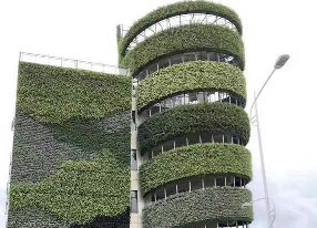 诺派室外螺旋式植物墙