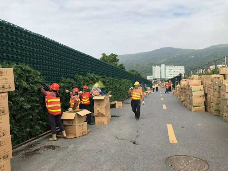 市政围挡绿化围挡仿真植物墙是什么