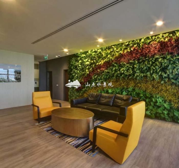 室内办公室植物墙