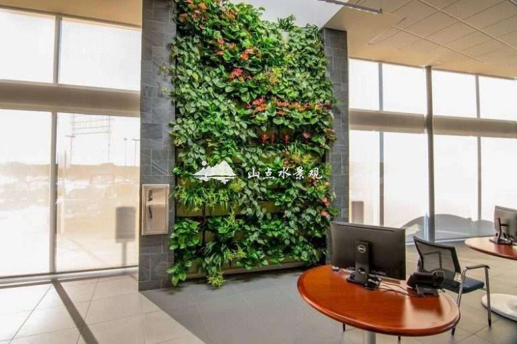 9个室内办公室真植物墙经典案例（实景图片）