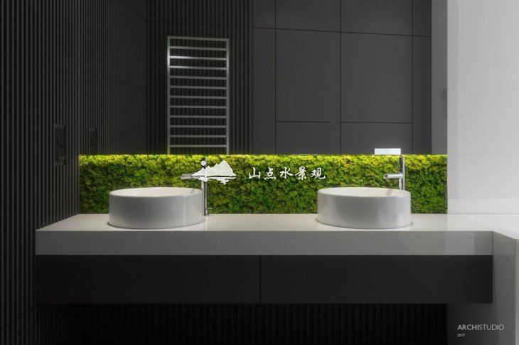 卫浴植物墙景观