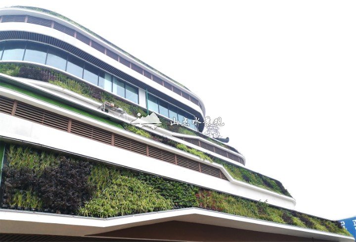 地产建筑下沉式护栏垂直绿化景观