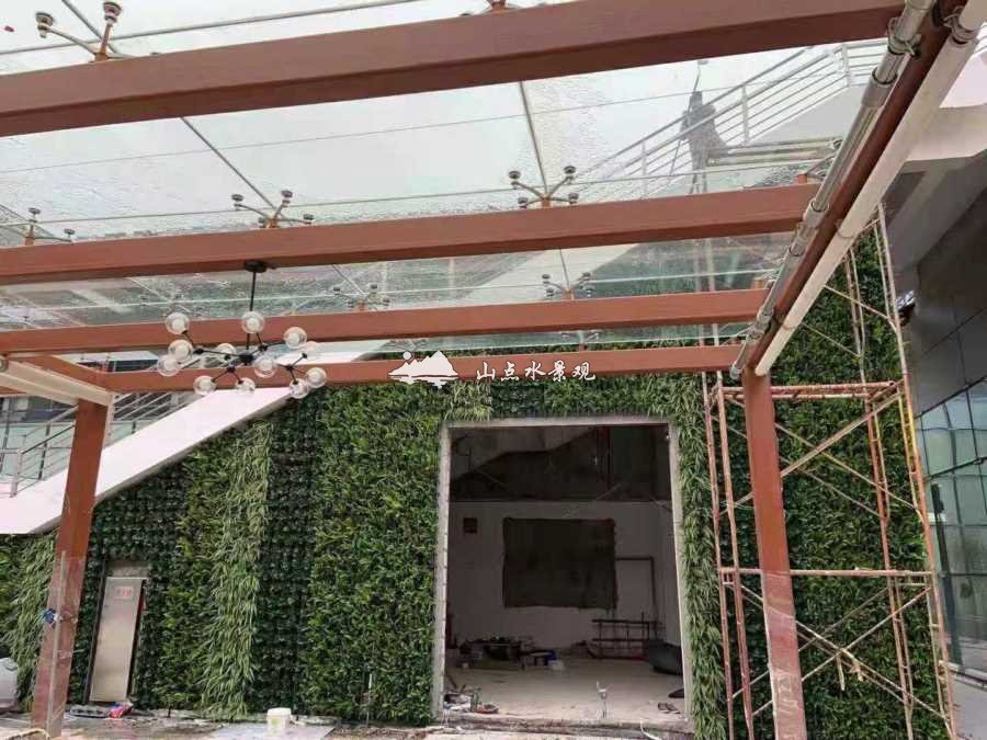 广州广交会展馆垂直绿化项目启动，完工实景图