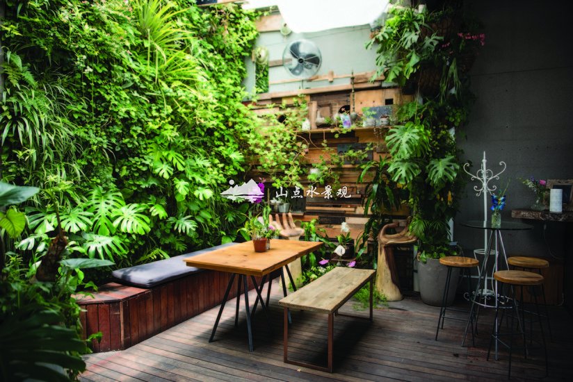 生态餐厅植物墙