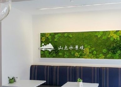 休息室植物墙