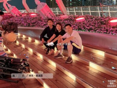 广州海心桥桥面斜坡绿化工程（下）--完工效果
