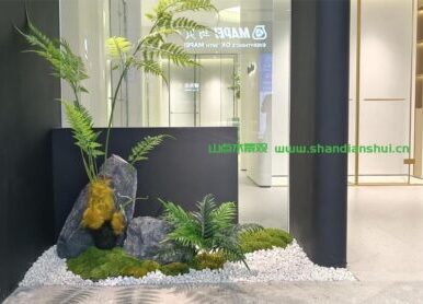 展厅绿植景观，卫浴展厅仿真植物造景